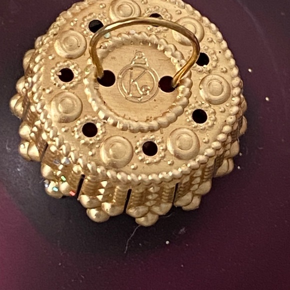 Purple Christmas Ornaments Glass Krebs Gold Crowns Black Cherry Sugar Plum Fairy - Picture 5 of 16